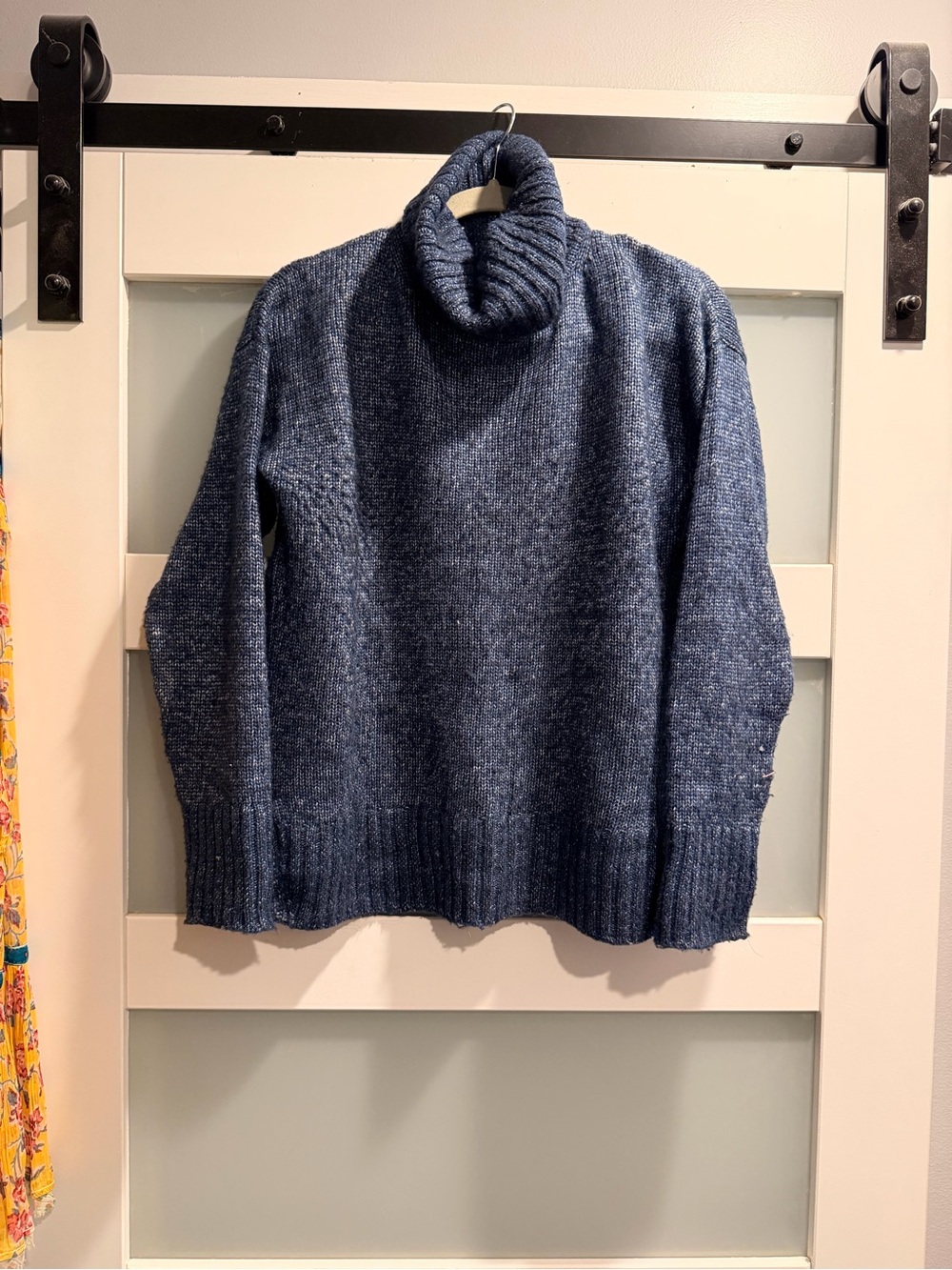 Banana Republic Deep Blue Textured Knit Top